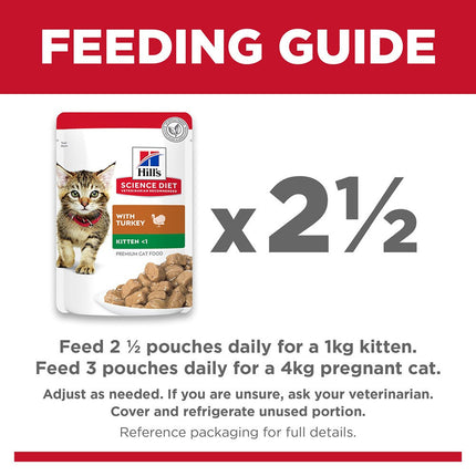 Hill  Science Diet Kitten with Turkey Wet Food 85Gx12