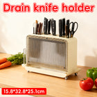 Drain Knife Holder for Kitchen Knives Storage Large Capacity Durable Sturdy
