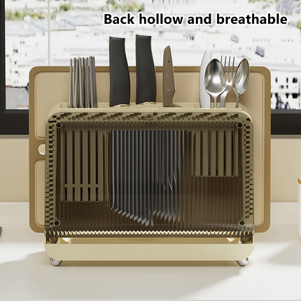 Drain Knife Holder for Kitchen Knives Storage Large Capacity Durable Sturdy