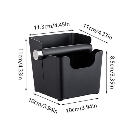 Square Coffee Grounds Knock Bucket Durable Material for Home Coffee Shop Use
