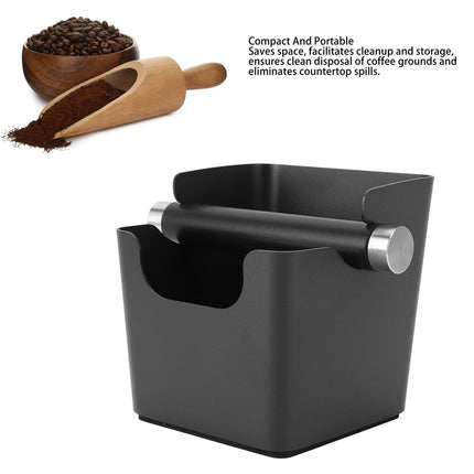 Square Coffee Grounds Knock Bucket Durable Material for Home Coffee Shop Use