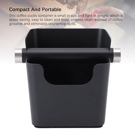 Square Coffee Grounds Knock Bucket Durable Material for Home Coffee Shop Use
