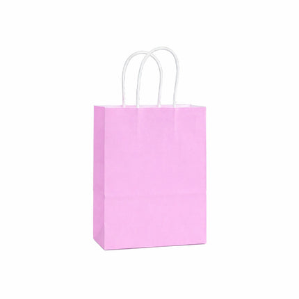 20pcs Small Kraft Paper Gift Bags with Handles for Shopping Party Favour