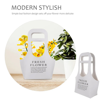 10PCS Handheld Kraft Paper Flower Bags for Bouquet Gift Wrapping