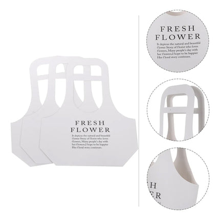 10PCS Handheld Kraft Paper Flower Bags for Bouquet Gift Wrapping