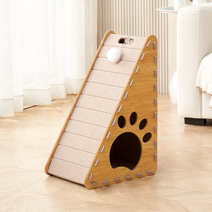 Triangle Cat Scratch Board Felt Claw Pad Vertical Nest Durable All Season Use