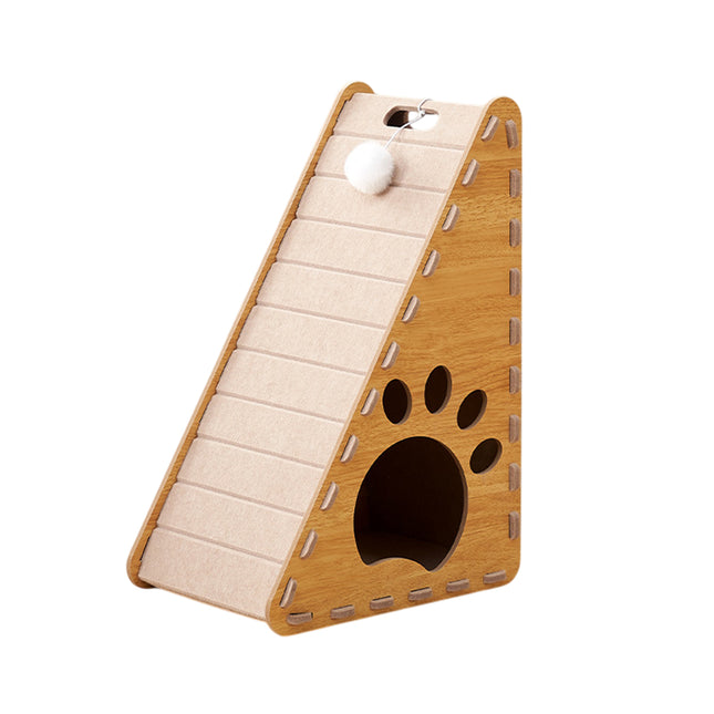 Triangle Cat Scratch Board Felt Claw Pad Vertical Nest Durable All Season Use