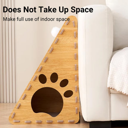 Triangle Cat Scratch Board Felt Claw Pad Vertical Nest Durable All Season Use