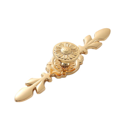 European Gold Cabinet Handle High End Luxury Copper Pull for Wardrobe Drawer Door