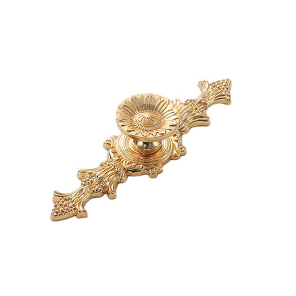 European Gold Cabinet Handle High End Luxury Copper Pull for Wardrobe Drawer Door