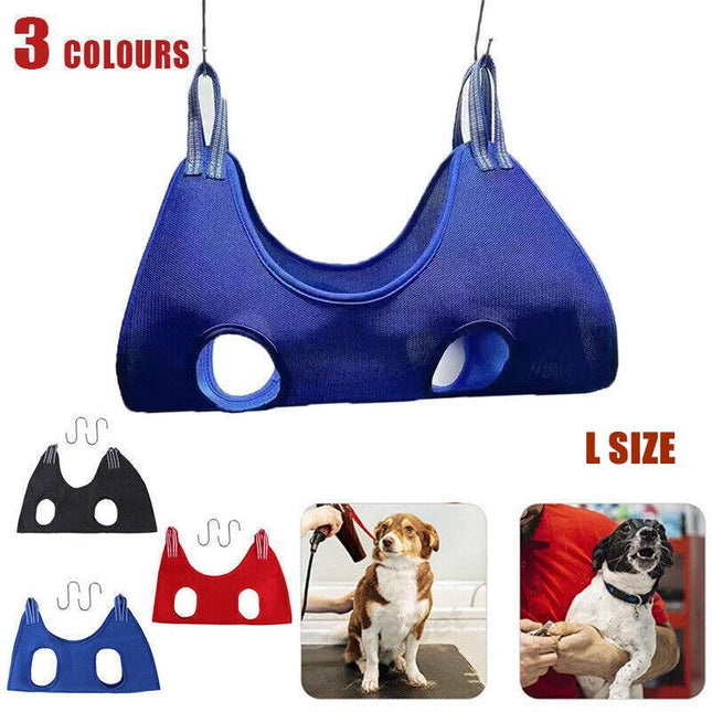 L Size Hammock Helper Pet Dog Cat Grooming Restraint Bags For Bathing Trimming Nail - Aimall
