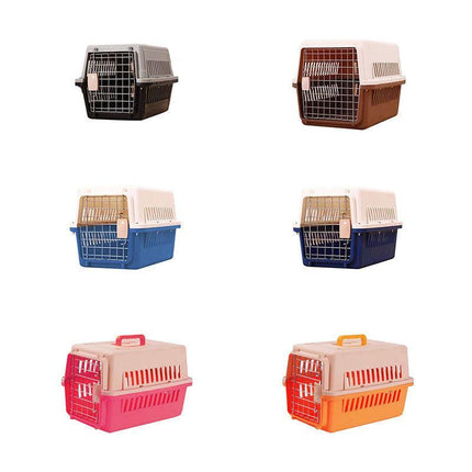 L Size Dog Cat Rabbit Portable Tote Crate Pet Carrier Kennel Travel Airline Carry Bag - Aimall