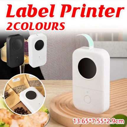 Label Printer Small Portable Wireless Bluetooth Thermal Label Maker Home Office