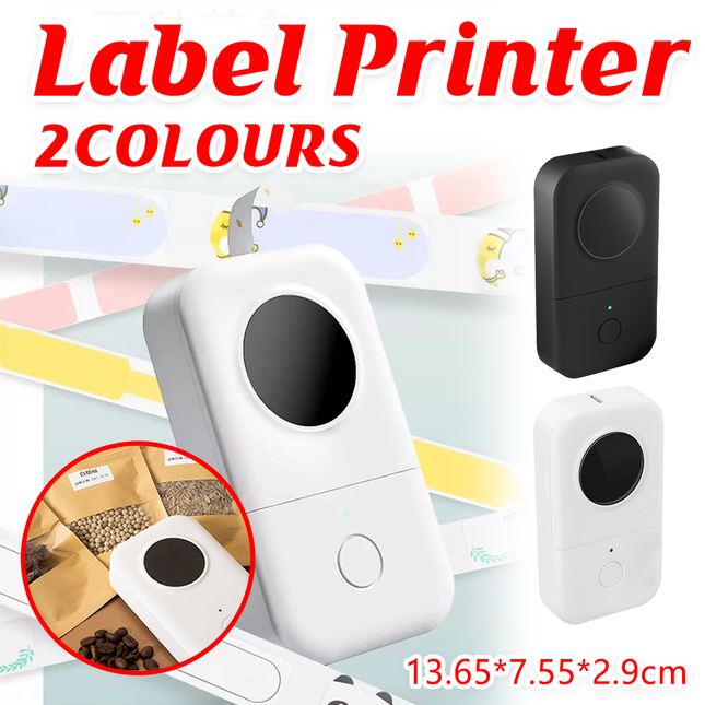 Label Printer Small Portable Wireless Bluetooth Thermal Label Maker Home Office