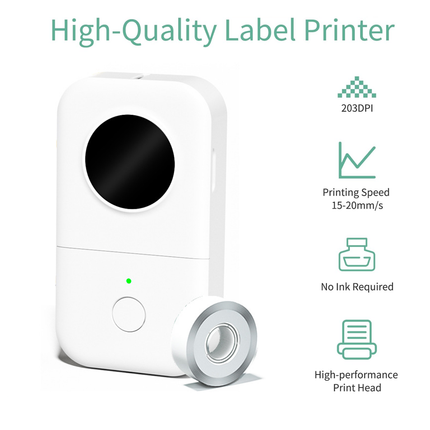 Label Printer Small Portable Wireless Bluetooth Thermal Label Maker Home Office