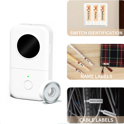 Label Printer Small Portable Wireless Bluetooth Thermal Label Maker Home Office