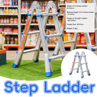 Folding Ladder 3 Step Aluminum Alloy Durable Ladder for Home Kitchen Garage Use