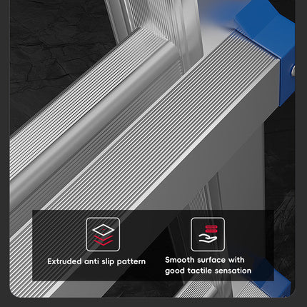 Folding Ladder 3 Step Aluminum Alloy Durable Ladder for Home Kitchen Garage Use