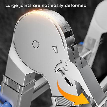 Folding Ladder 3 Step Aluminum Alloy Durable Ladder for Home Kitchen Garage Use