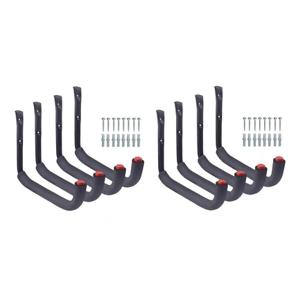 8PCS Heavy Duty Garage Multi Purpose Storage Hooks Utility Organizer Hooks