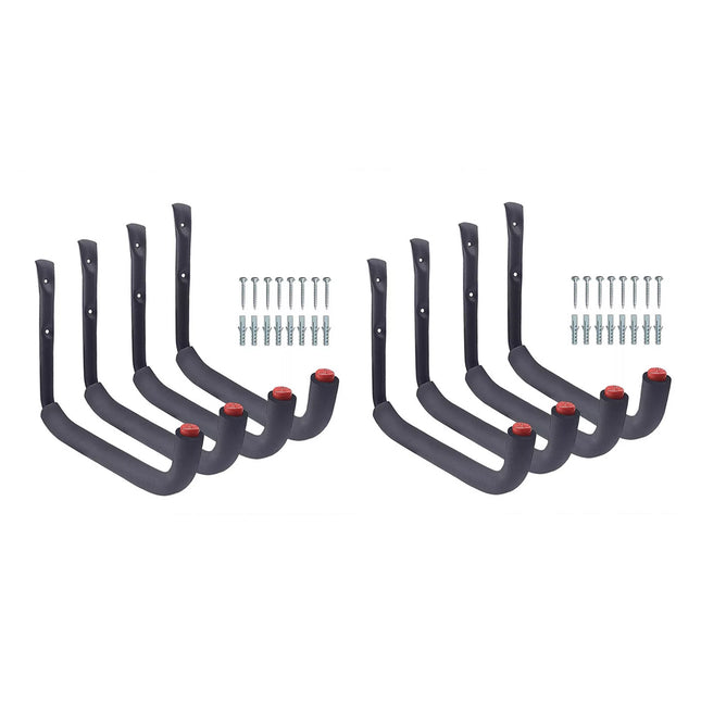 8PCS Heavy Duty Garage Multi Purpose Storage Hooks Utility Organizer Hooks