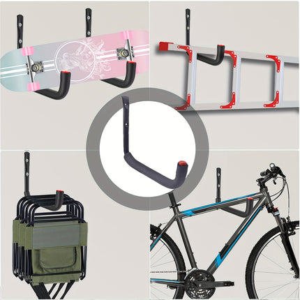 8PCS Heavy Duty Garage Multi Purpose Storage Hooks Utility Organizer Hooks