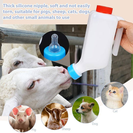 500ml Livestock Nursing Bottle with Handle and Nipple