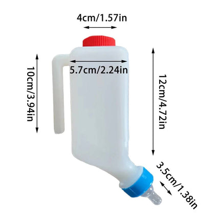 500ml Livestock Nursing Bottle with Handle and Nipple