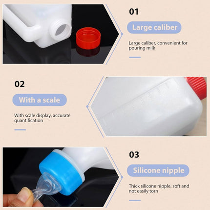500ml Livestock Nursing Bottle with Handle and Nipple