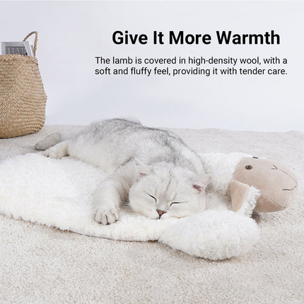 Lamb Shaped Pet Sleeping Mat Soft Warm Durable Nest for Small Medium Pets Use