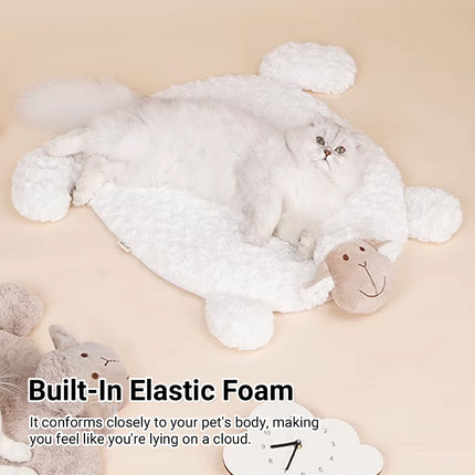 Lamb Shaped Pet Sleeping Mat Soft Warm Durable Nest for Small Medium Pets Use