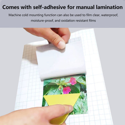 50PCS Thickened Transparent Self Adhesive Cold Laminating Film Paper Protection