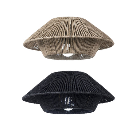Hand Woven Paper Rope Pendant Lampshade Boho Rattan Style