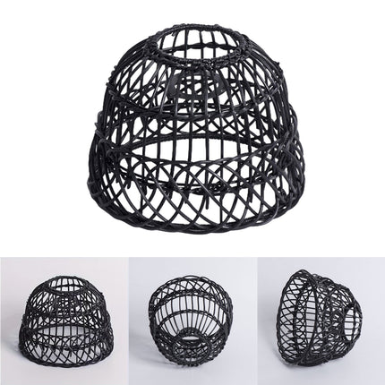 Vintage Woven Pendant Lampshade 21cm Rattan Dining Light Shade