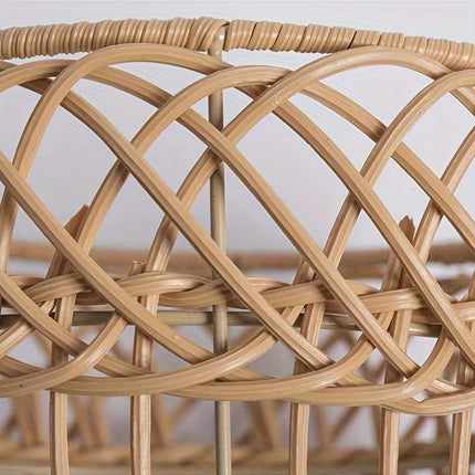 Vintage Woven Pendant Lampshade 21cm Rattan Dining Light Shade