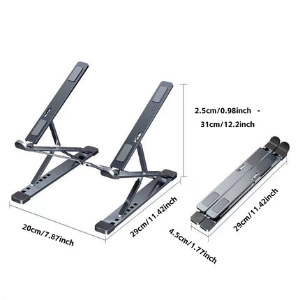 Portable Foldable Laptop Stand Aluminum Alloy Easy to Fold Stable Structure