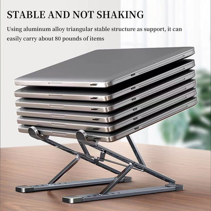 Portable Foldable Laptop Stand Aluminum Alloy Easy to Fold Stable Structure