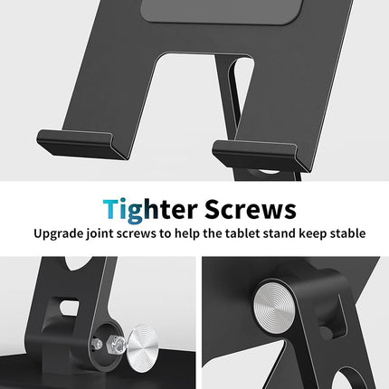 Foldable Tablet Stand Holder 360-Degree Rotation for 4-13in Phone Tablet Use
