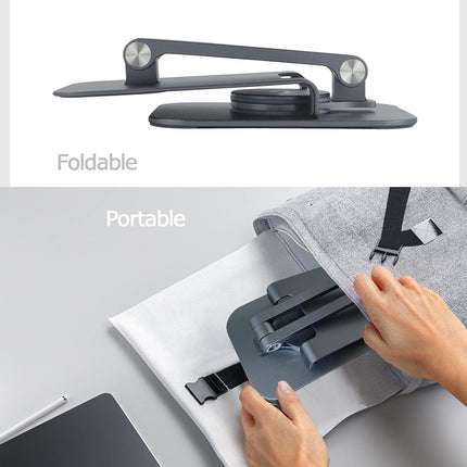 Foldable Tablet Stand Holder 360-Degree Rotation for 4-13in Phone Tablet Use