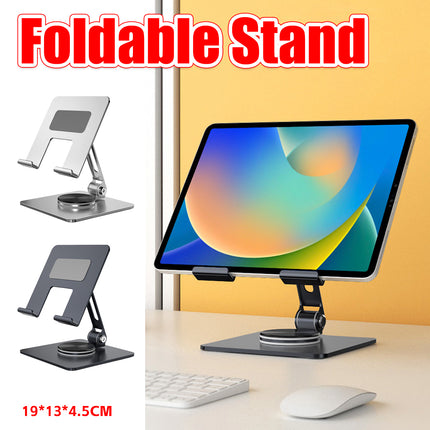 Foldable Tablet Stand Holder 360-Degree Rotation for 4-13in Phone Tablet Use