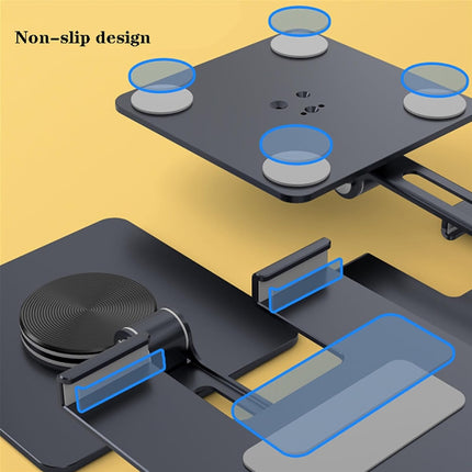 Foldable Tablet Stand Holder 360-Degree Rotation for 4-13in Phone Tablet Use