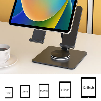 Foldable Tablet Stand Holder 360-Degree Rotation for 4-13in Phone Tablet Use
