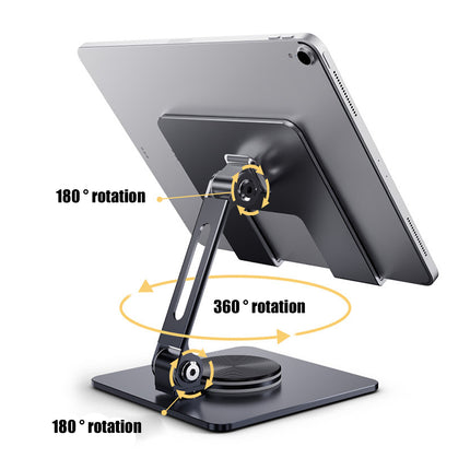 Foldable Tablet Stand Holder 360-Degree Rotation for 4-13in Phone Tablet Use