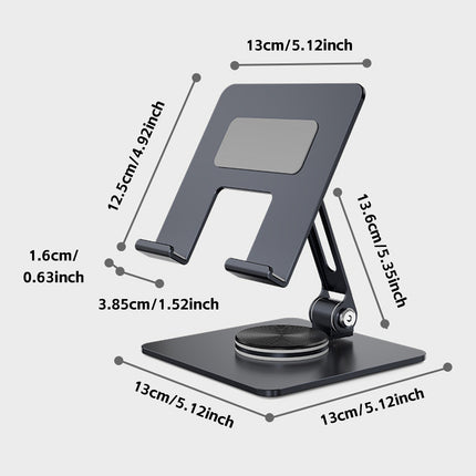Foldable Tablet Stand Holder 360-Degree Rotation for 4-13in Phone Tablet Use