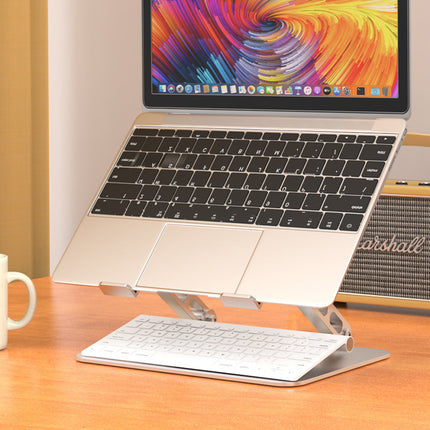 360 Rotating Laptop Stand Adjustable 4.5-31cm Carbon Steel Foldable for Travel