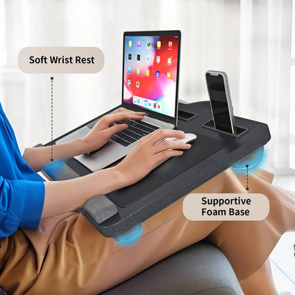 Laptop Lap Desk Portable Table Engineered Wood MDF Board Bed Sofa Tray Desk