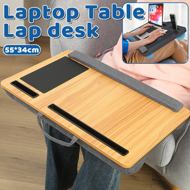 Laptop Lap Desk Portable Table Engineered Wood MDF Board Bed Sofa Tray Desk