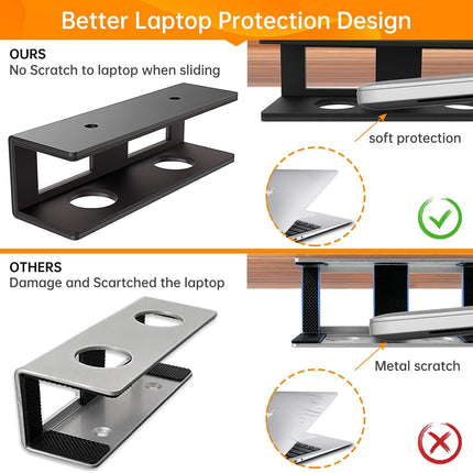 Under-Desk Storage Stand for Laptop Desk Adjustable Space Saving Sturdy Durable