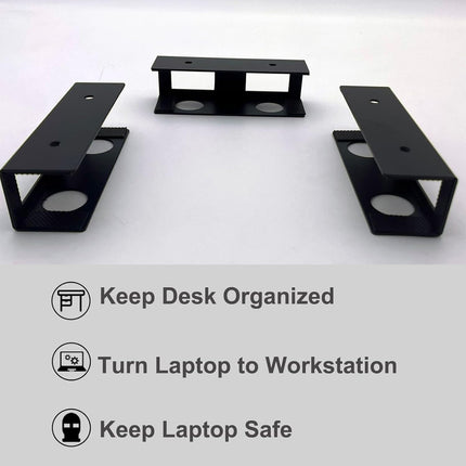 Under-Desk Storage Stand for Laptop Desk Adjustable Space Saving Sturdy Durable