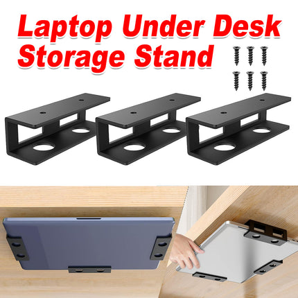 Under-Desk Storage Stand for Laptop Desk Adjustable Space Saving Sturdy Durable